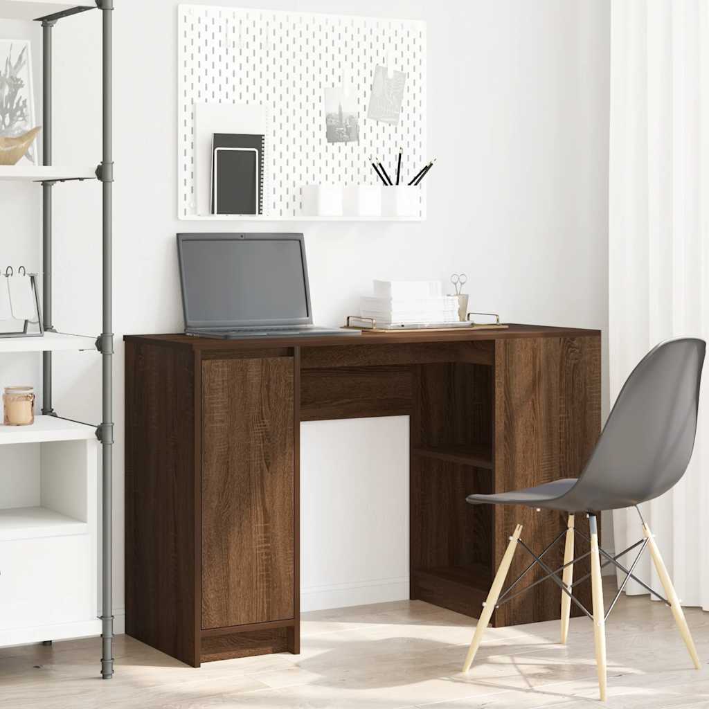 Bureau 120X42X76 Cm Spaanplaat Ambachtelijk Eikenkleurig