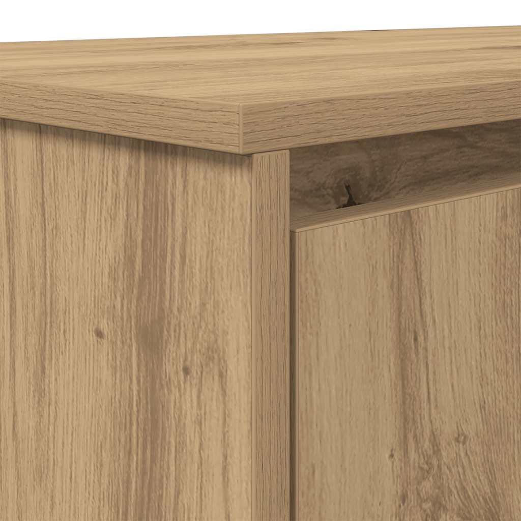 Bureau 120X42X76 Cm Spaanplaat Ambachtelijk Eikenkleurig