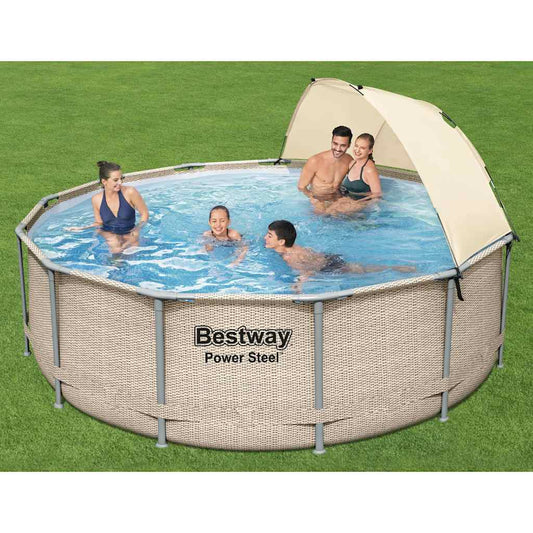 Bestway Zwembadset Power Steel Met Luifel 396X107 Cm