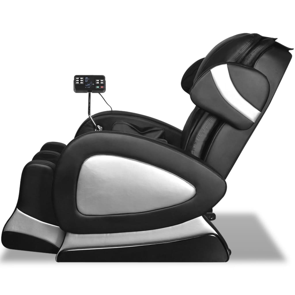 Massagestoel Met Super Screen Kunstleer Zwart