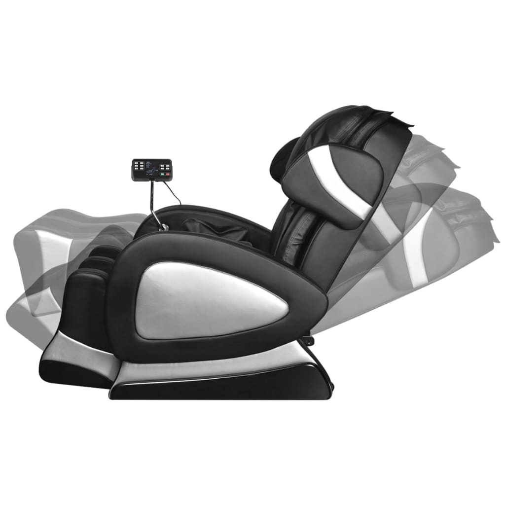 Massagestoel Met Super Screen Kunstleer Zwart