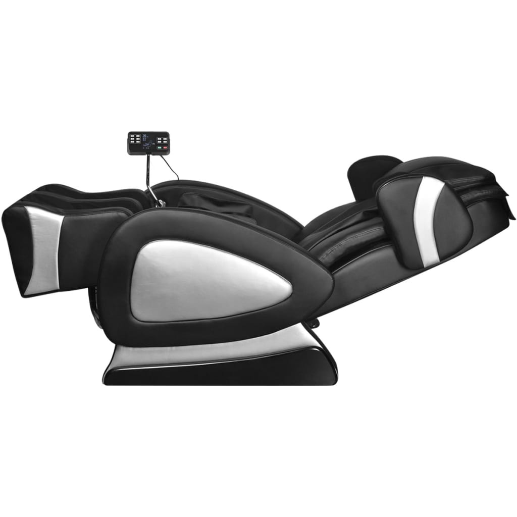 Massagestoel Met Super Screen Kunstleer Zwart
