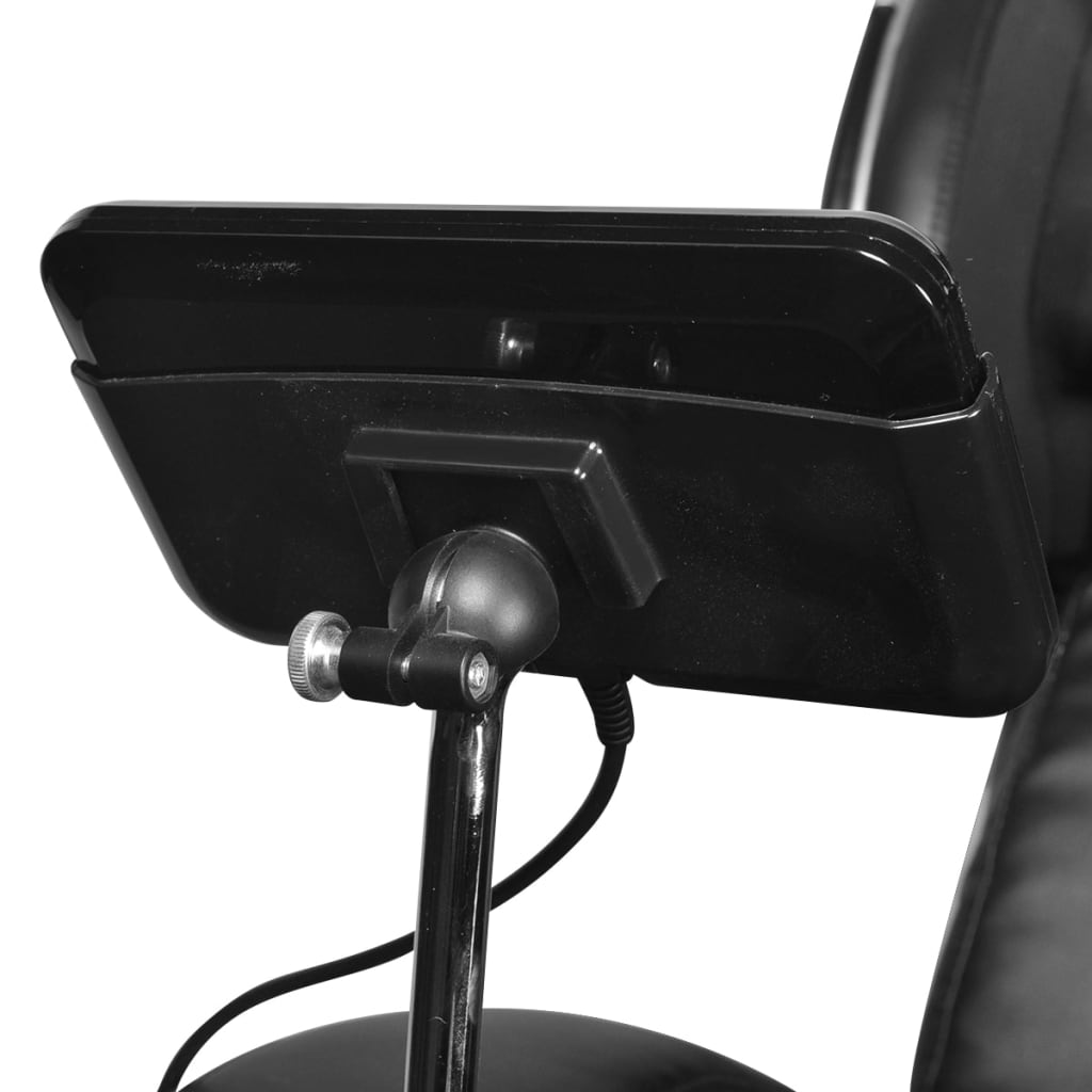 Massagestoel Met Super Screen Kunstleer Zwart