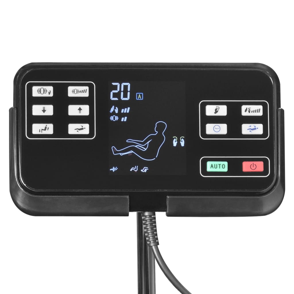 Massagestoel Met Super Screen Kunstleer Zwart