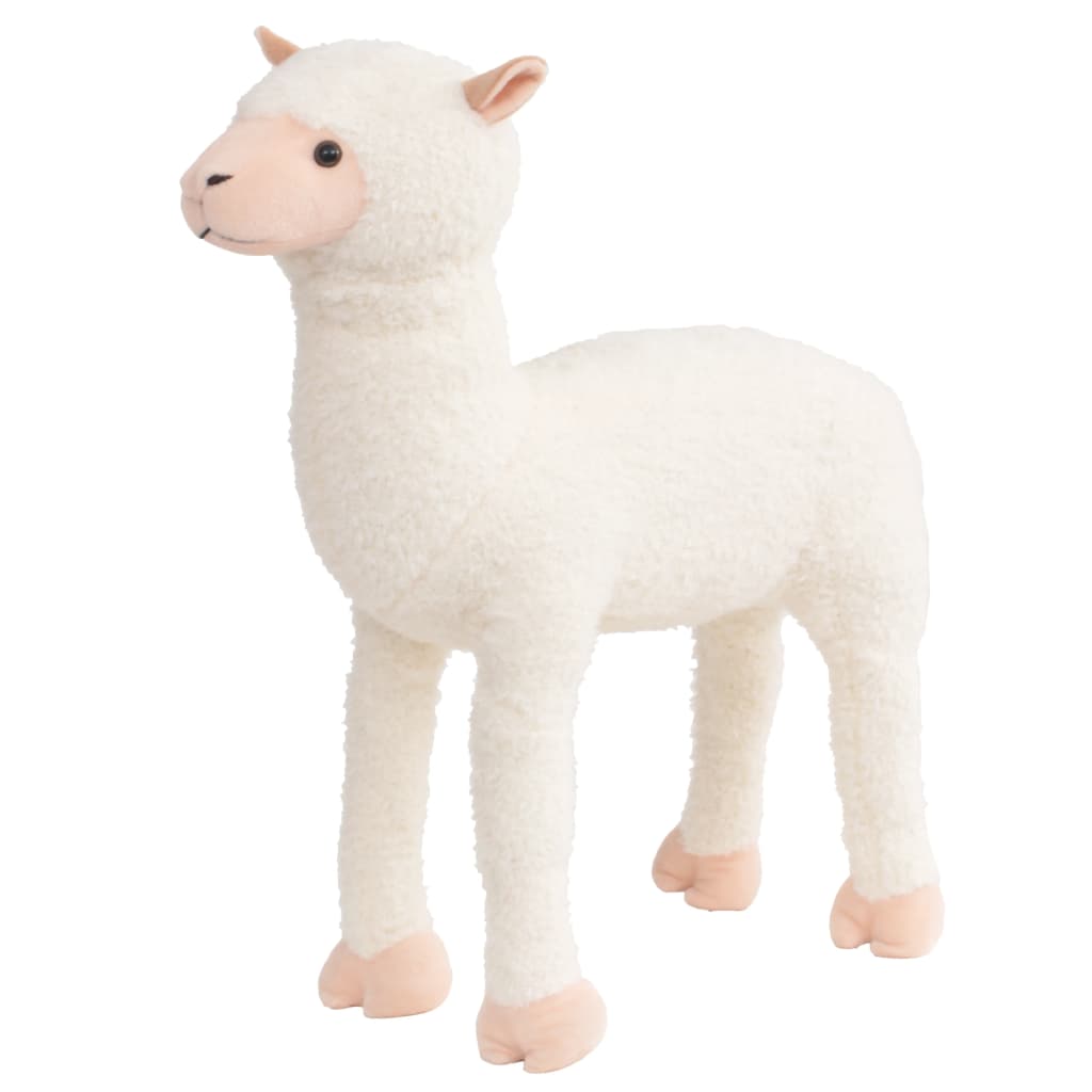 Speelgoedalpaca Staand Xxl Pluche Wit