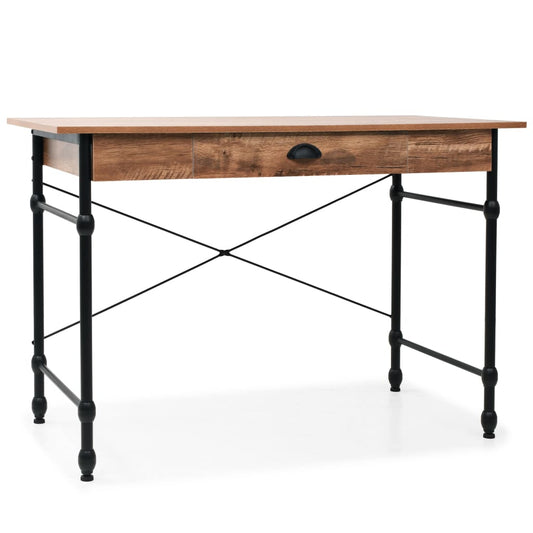 Schrijftafel Met Lade 110X55X75 Cm Eikenkleur