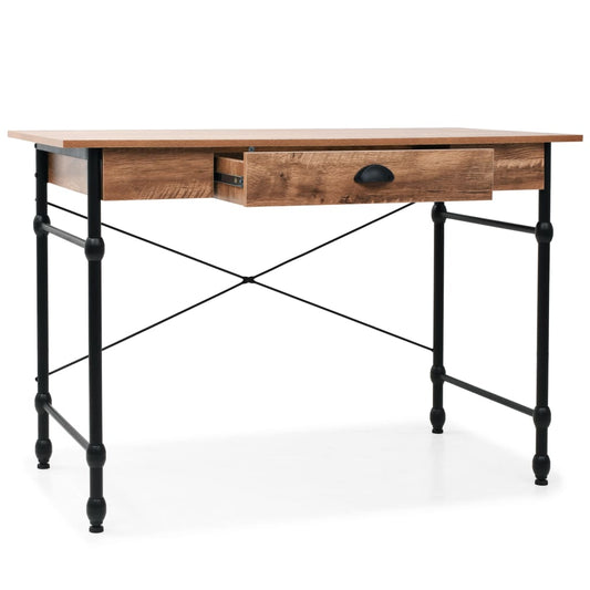 Schrijftafel Met Lade 110X55X75 Cm Eikenkleur