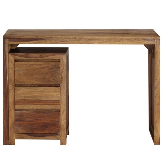 Schrijftafel 110X55X76 Cm Massief Sheeshamhout