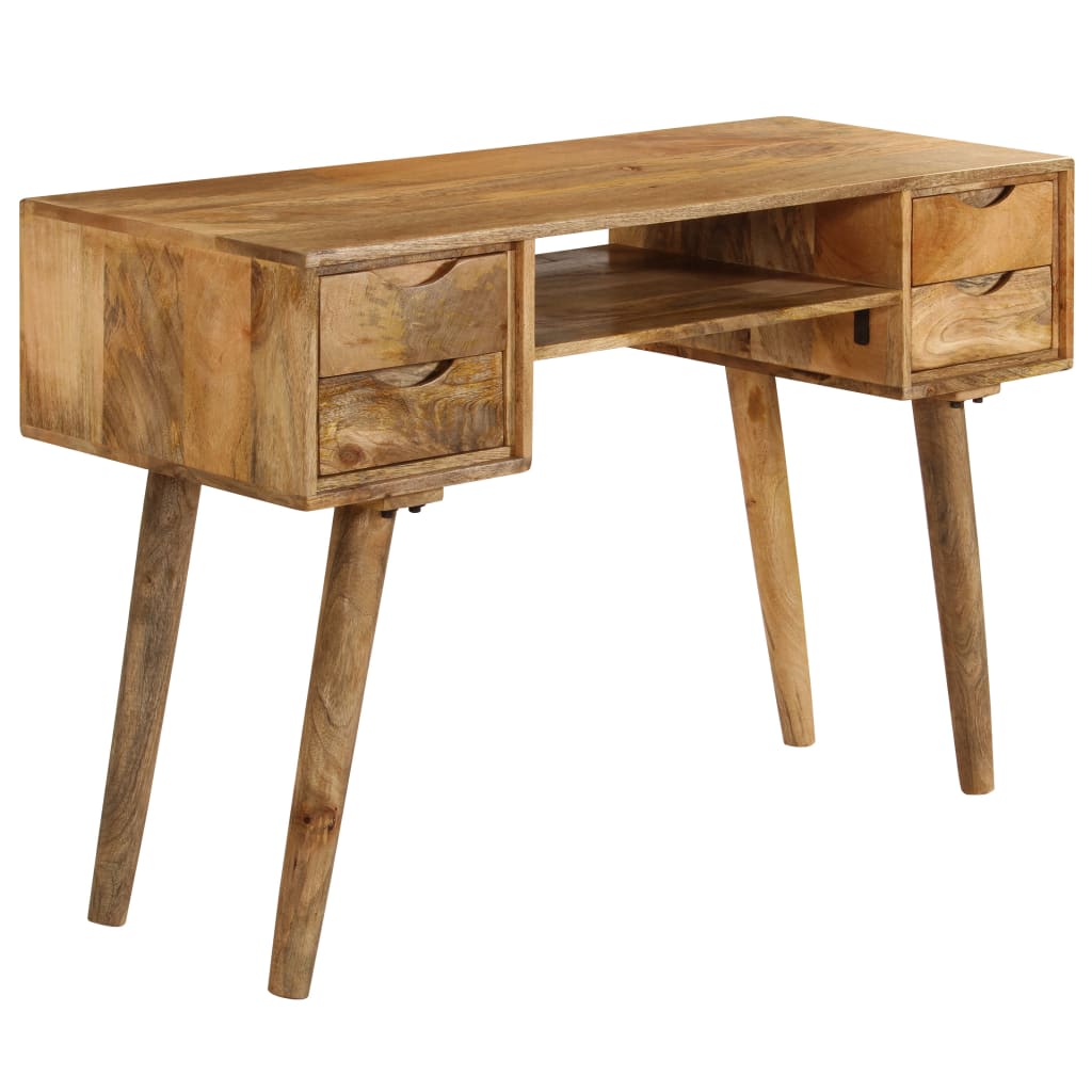 Schrijftafel 115X47X76 Cm Massief Mangohout