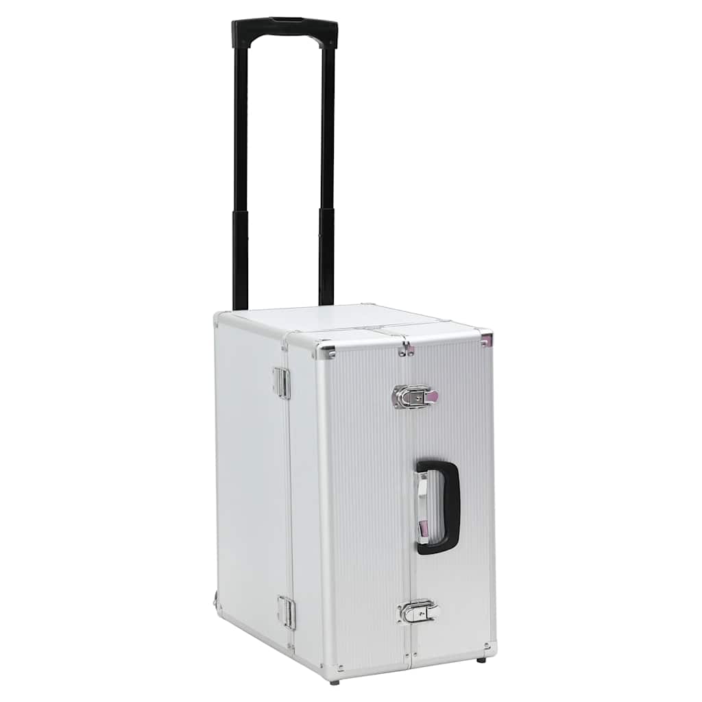 Pilotentrolley Aluminium Zilverkleurig
