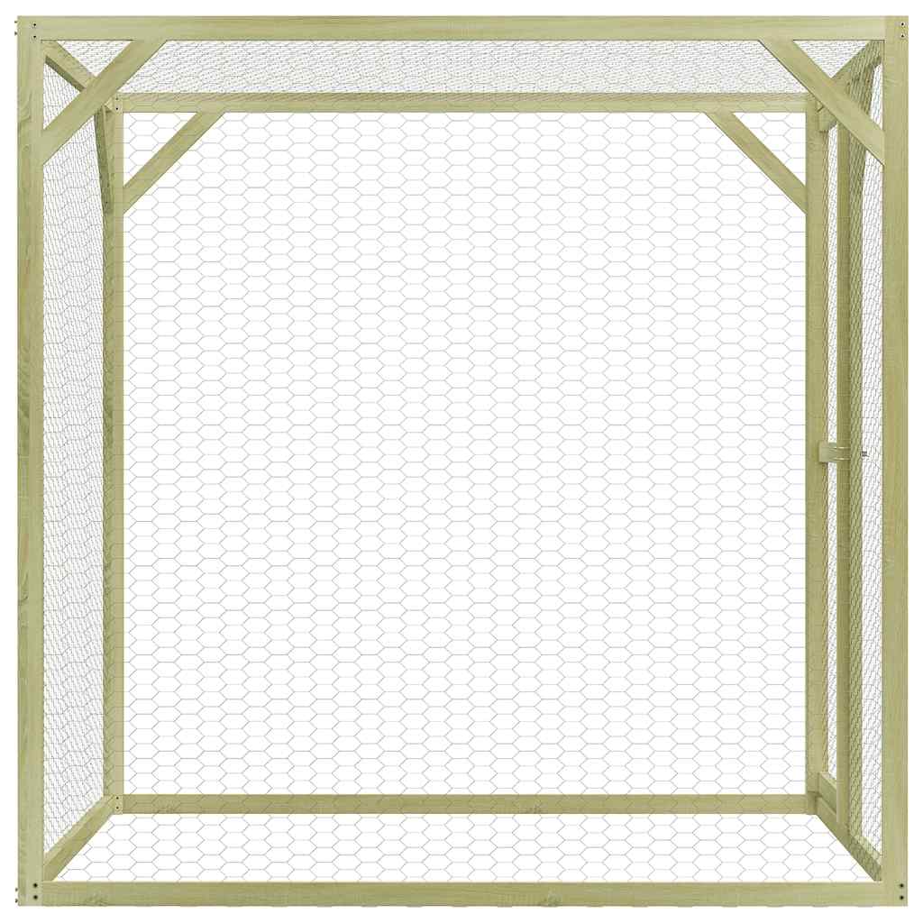 Kippenhok 1,5X1,5X2 M Staal Zeeblauw