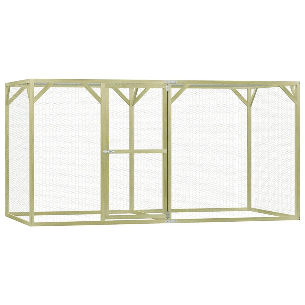 Kippenhok 3X1,5X1,5 M Staal Sonoma Eiken