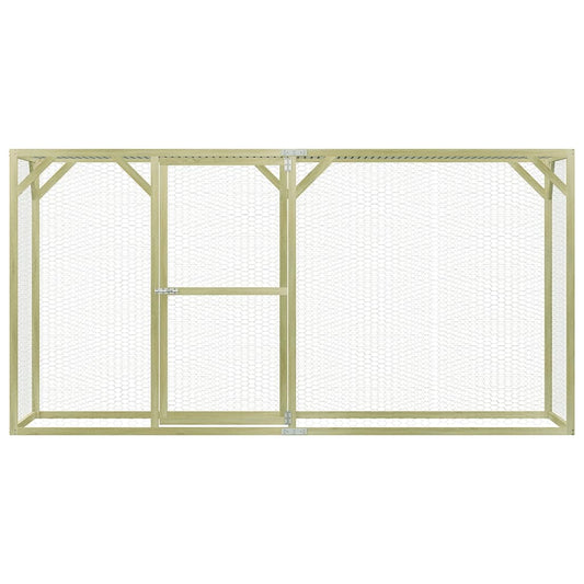 Kippenhok 3X1,5X1,5 M Staal Sonoma Eiken