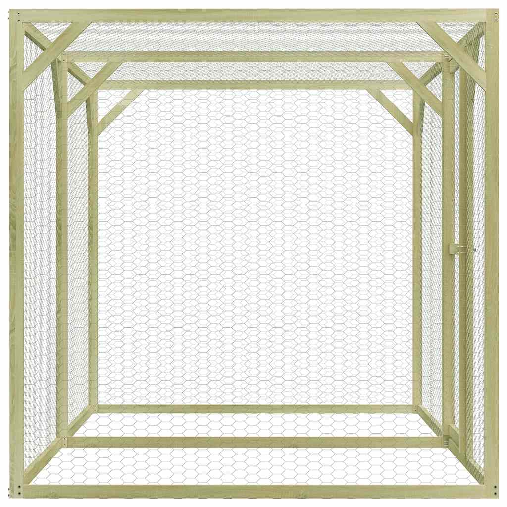 Kippenhok 3X1,5X1,5 M Staal Sonoma Eiken