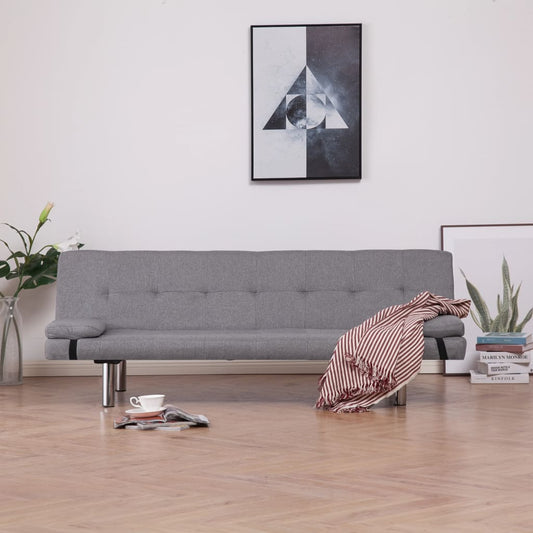 Slaapbank Met Twee Kussens Polyester
