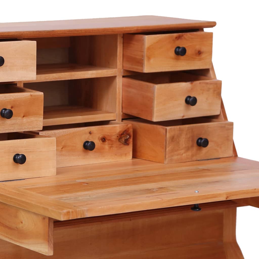 Secretaire 78X42X103 Cm Massief Mahoniehout