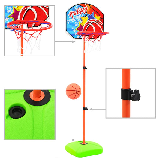 Kinderbasketbalring- En Balset