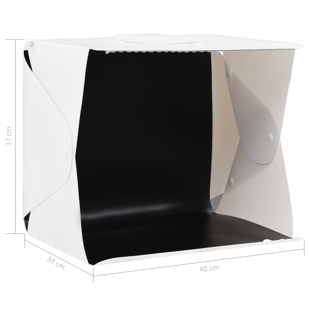 Foto-Opnamebox Met Led Inklapbaar Kunststof Wit
