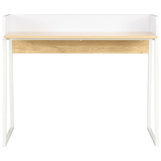 Bureau 90X60X88 Cm En Eikenkleurig