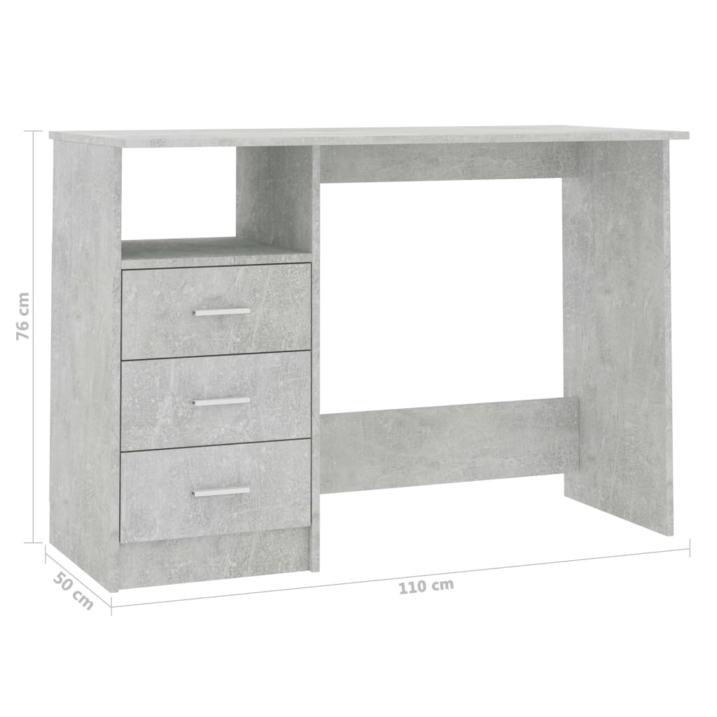 Bureau Met Lades 110X50X76 Cm Spaanplaat