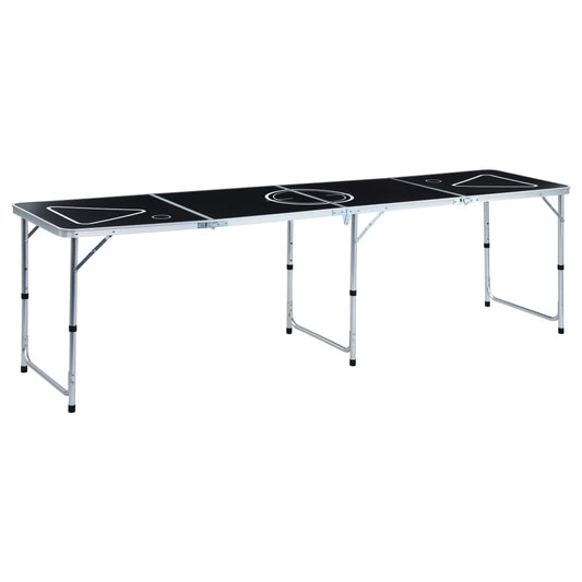 Bierpongtafel Inklapbaar 240 Cm Zwart
