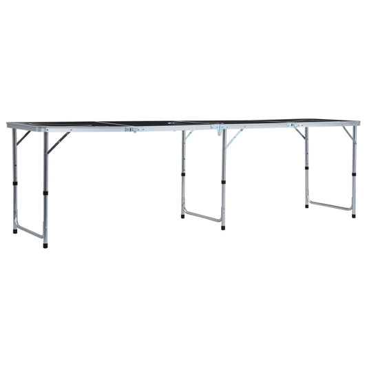 Bierpongtafel Inklapbaar 240 Cm Zwart
