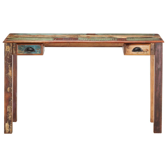 Bureau 130X55X76 Cm Massief Gerecycled Hout