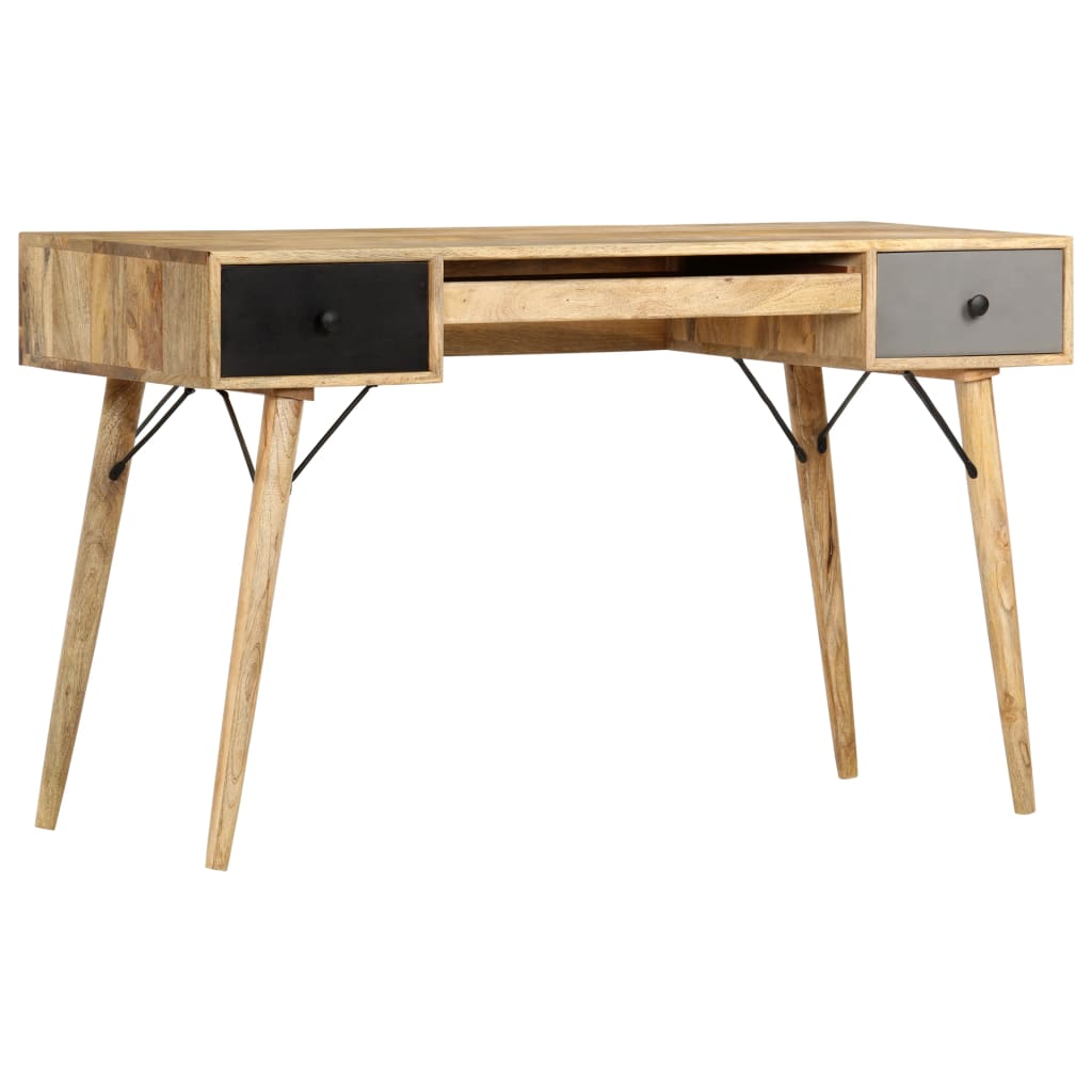 Bureau Met Lades Massief Mangohout