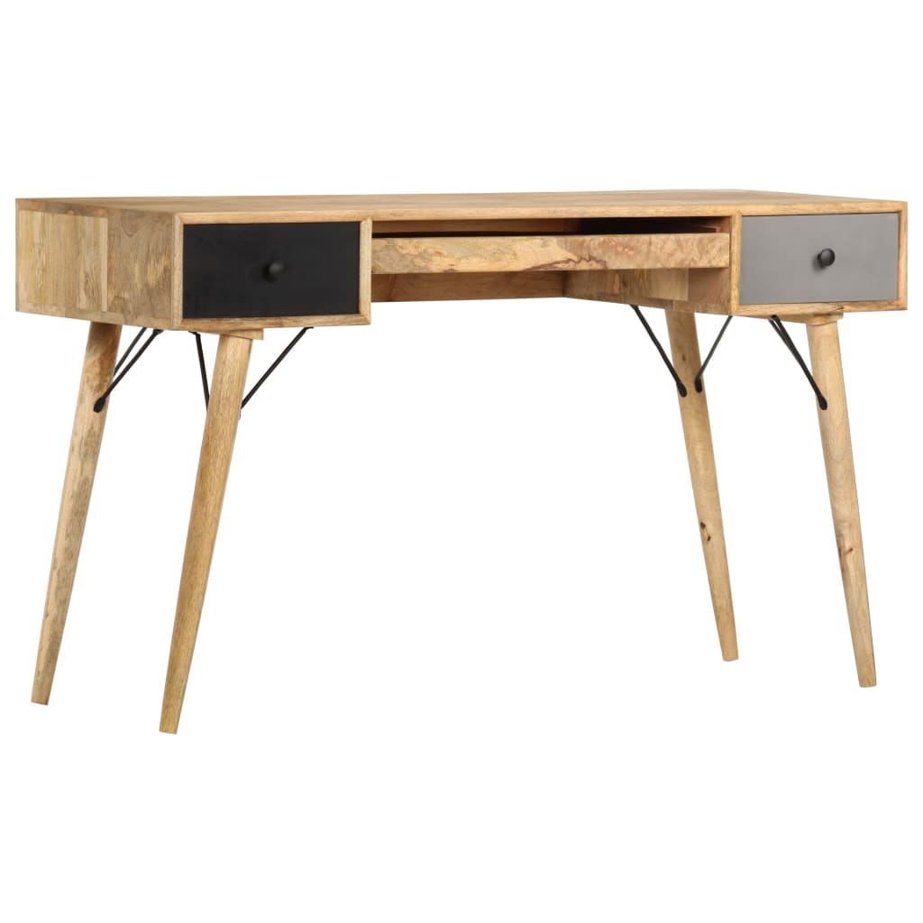 Bureau Met Lades Massief Mangohout