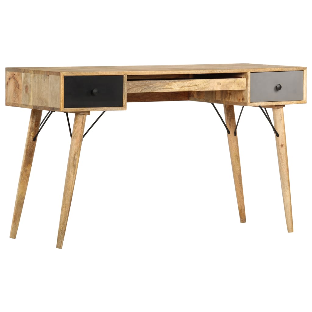 Bureau Met Lades Massief Mangohout