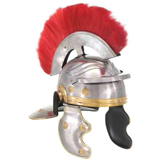 Soldatenhelm Romeins Replica Staal Zilverkleurig