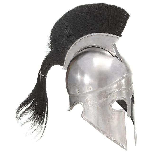 Soldatenhelm Grieks Replica Larp Staal Zilverkleurig
