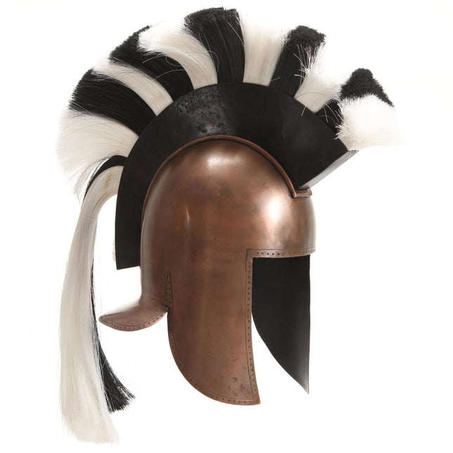 Soldatenhelm Grieks Replica Larp Staal Koperkleurig