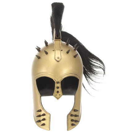 Soldatenhelm Grieks Replica Larp Staal Messingkleurig