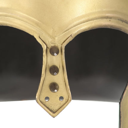 Soldatenhelm Grieks Replica Larp Staal Messingkleurig