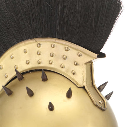 Soldatenhelm Grieks Replica Larp Staal Messingkleurig
