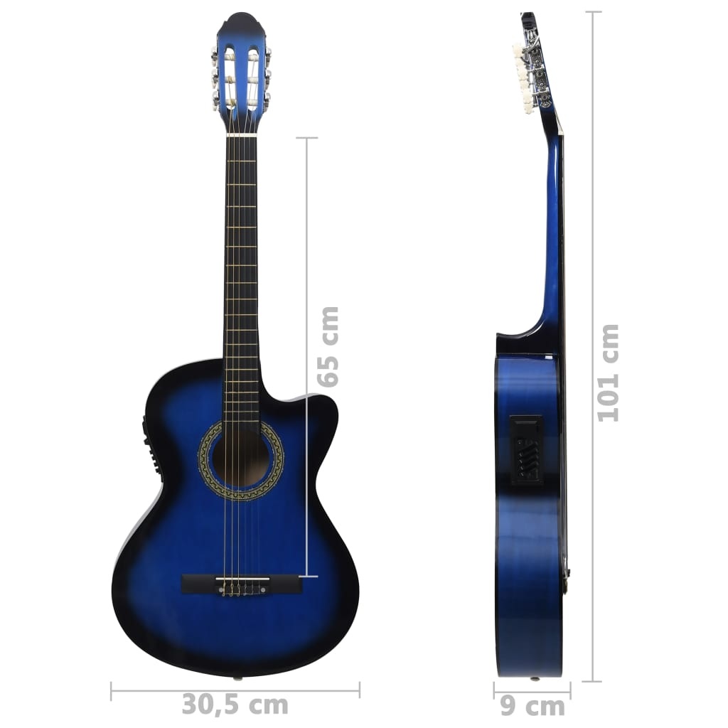 Gitaar Cutaway Met Equalizer 6 Snaren Western Klassiek