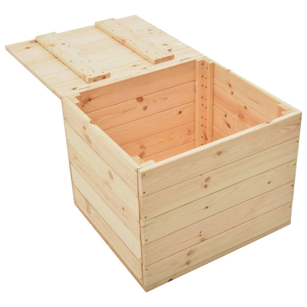 Opbergbox 60X54X50,7 Cm Massief Grenenhout