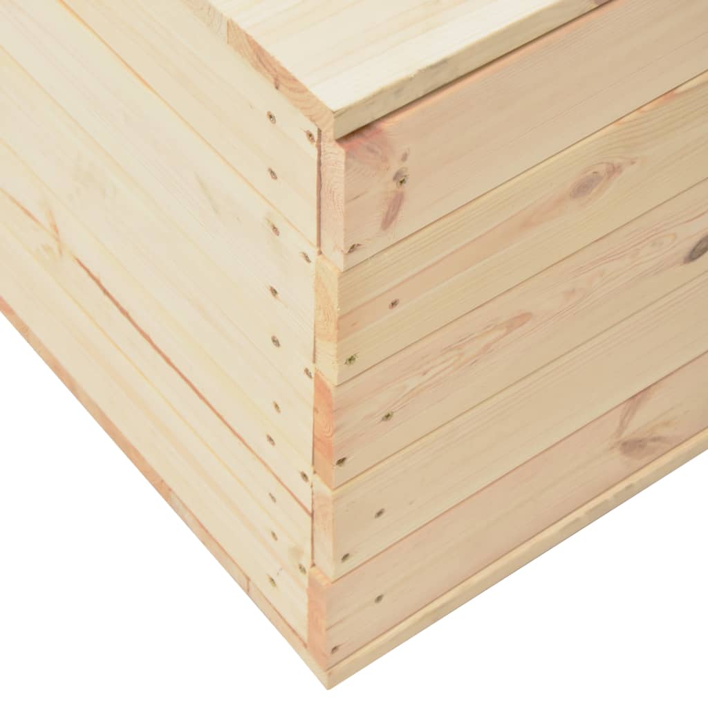 Opbergbox 60X54X50,7 Cm Massief Grenenhout