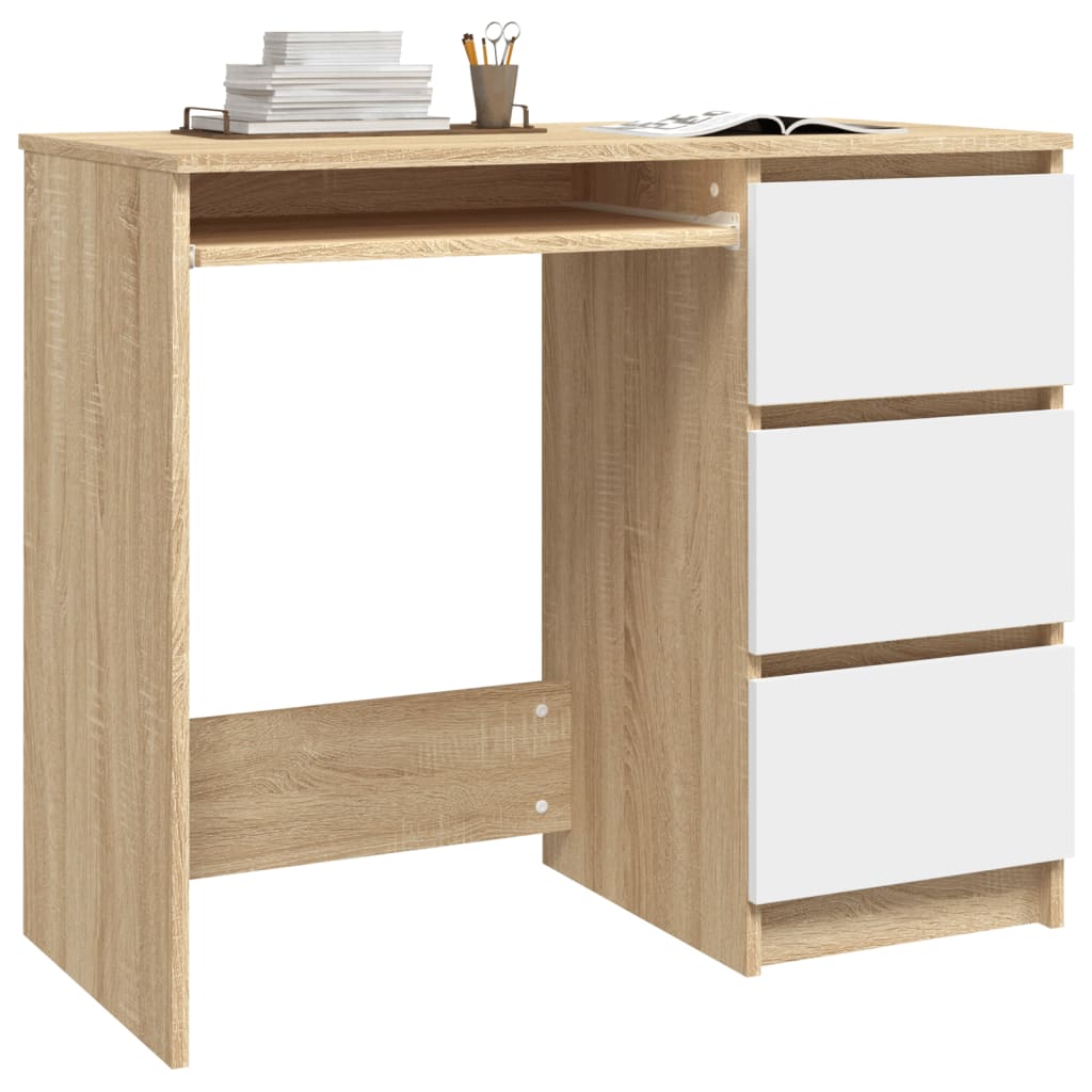 Bureau 90X45X76 Cm Spaanplaat Kleurig