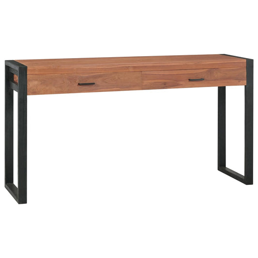 Bureau Met 2 Lades Teakhout