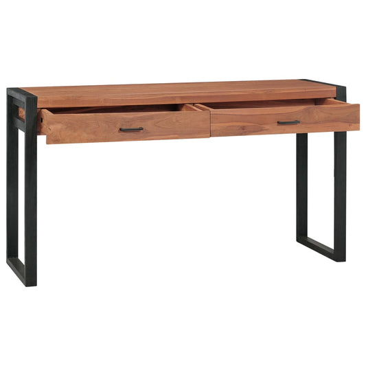 Bureau Met 2 Lades Teakhout