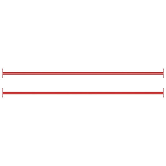 Rekstokken 125 Cm Staal Rood