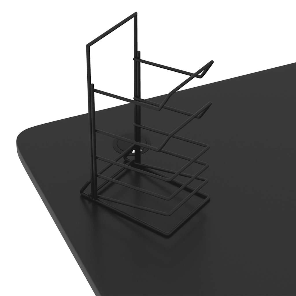 Gamingbureau Met Y-Vormige Poten 90X60X75 Cm Zwart