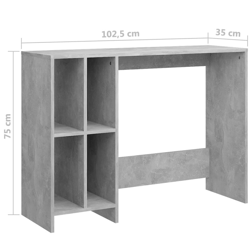 Bureau 102,5X35X75 Cm Bewerkt Hout
