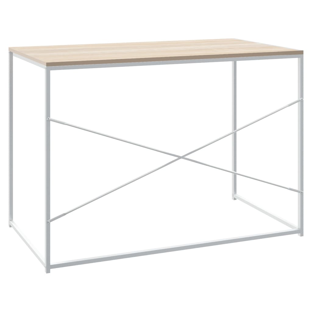 Computerbureau 110X60X70 Cm Bewerkt Hout Kleurig
