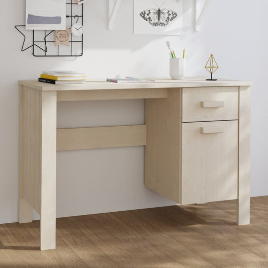 Bureau Hamar 113X50X75 Cm Massief Grenenhout