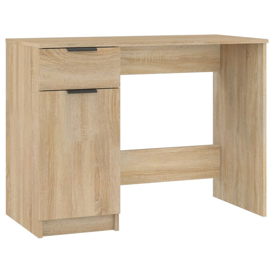 Bureau 100X50X75 Cm Bewerkt Hout Kleurig