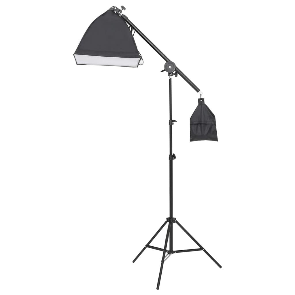 Fotostudioset Met Verlichtingsset En Achtergrondscherm