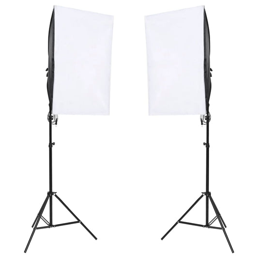 Fotostudioset Met Verlichtingsset En Achtergrondscherm